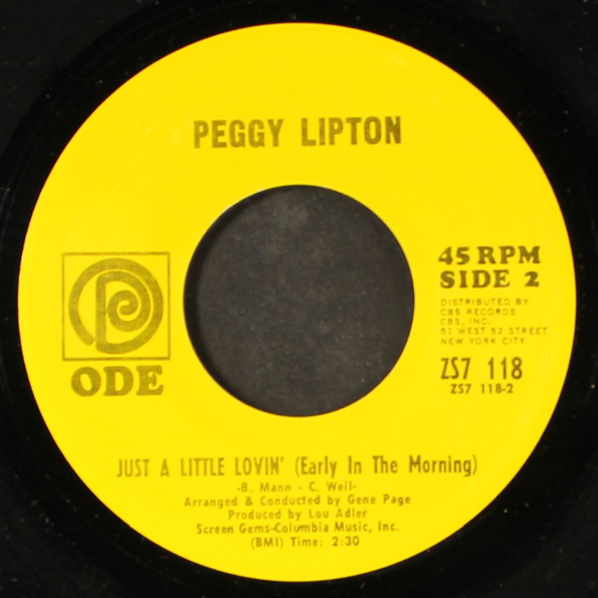 red clay county line / just a little lovin' by PEGGY LIPTON