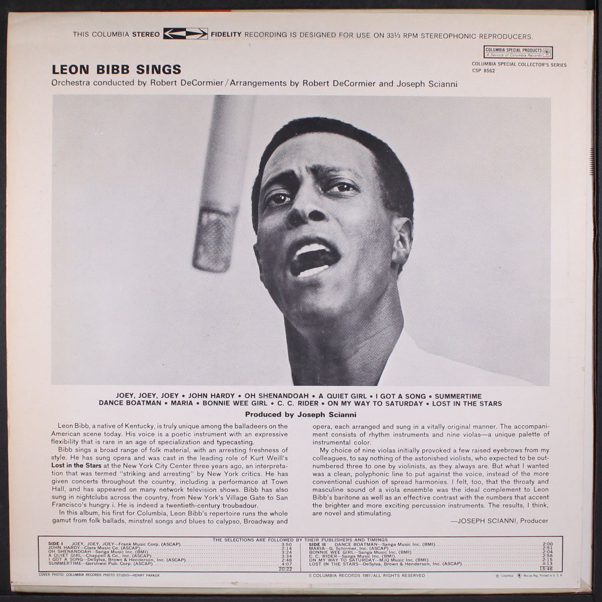 sings by LEON BIBB