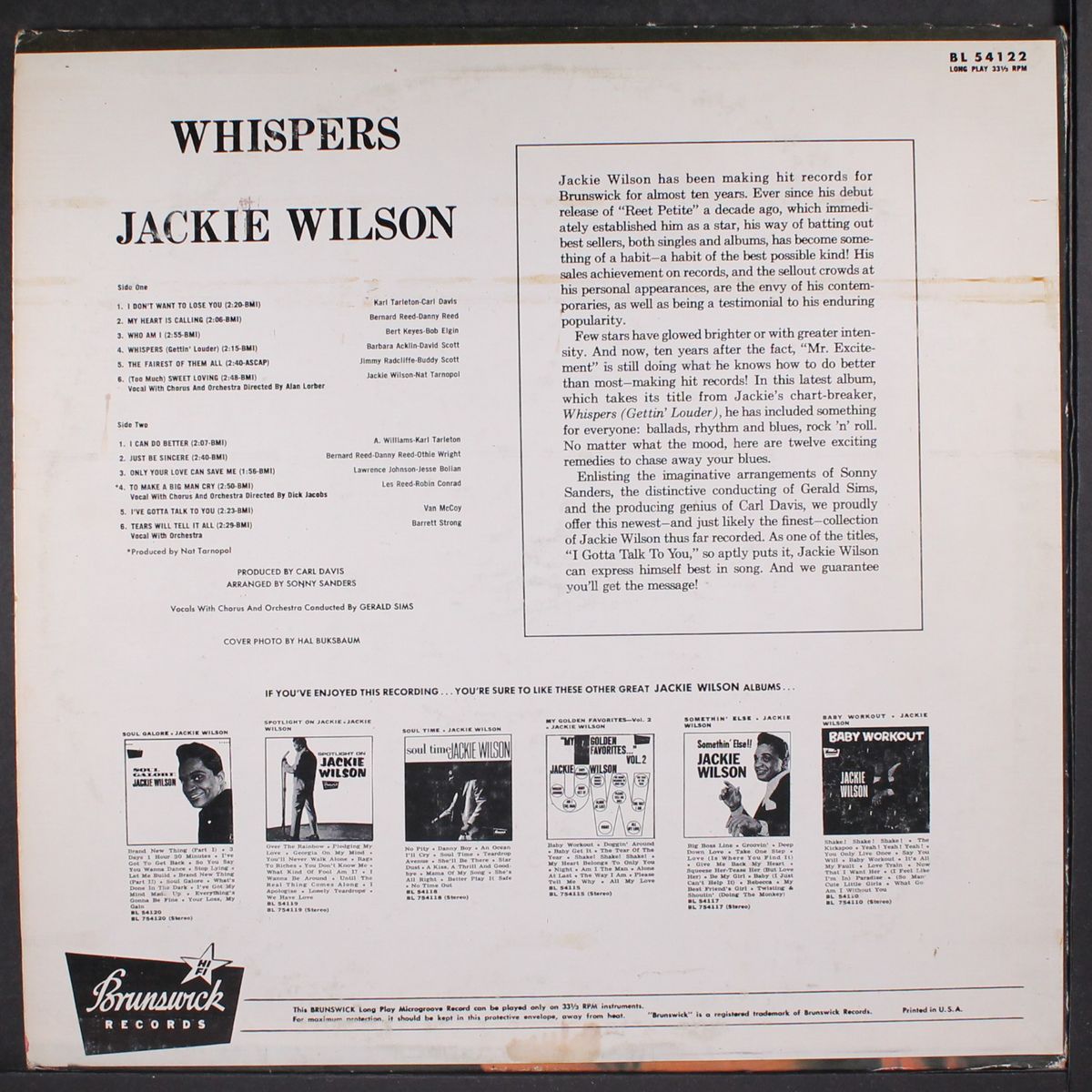 whispers by JACKIE WILSON