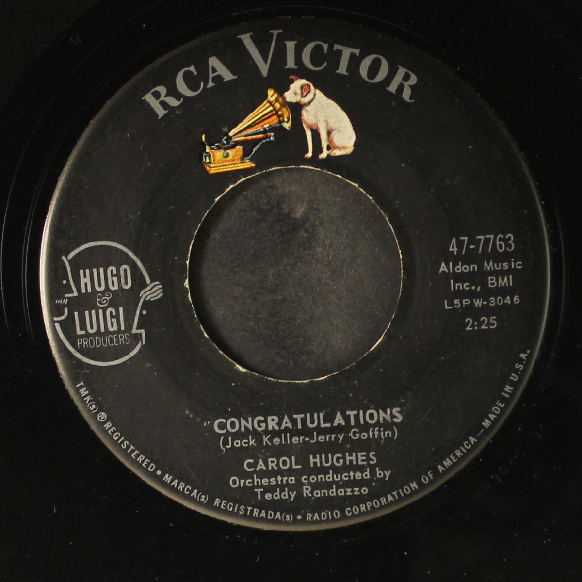 congratulations / i can tell by CAROL HUGHES
