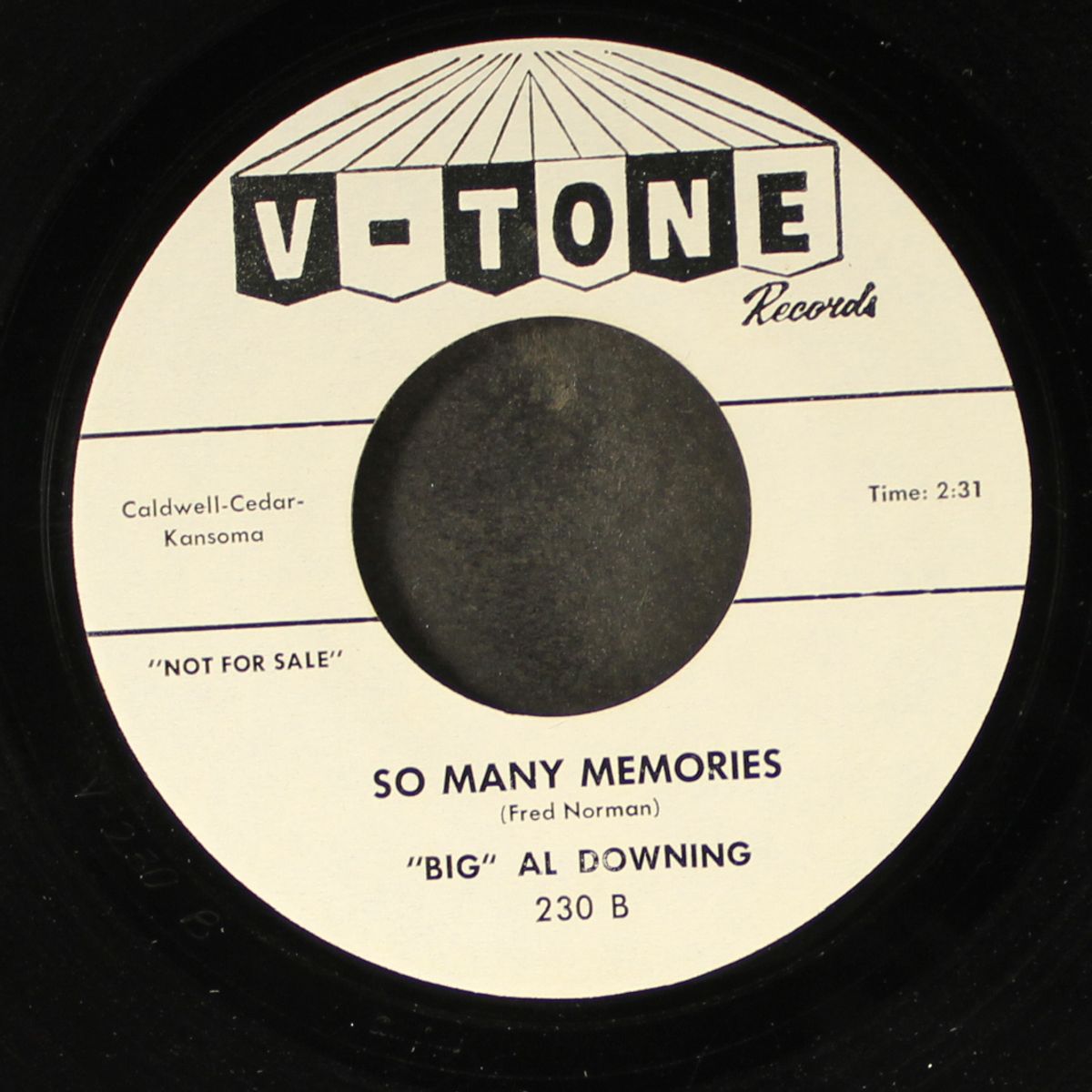 there'll come a time / so many memories by BIG AL DOWNING