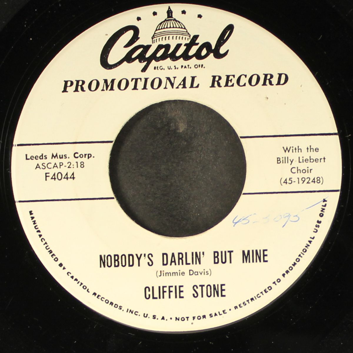 near you / nobody's darlin' but mine by CLIFFIE STONE