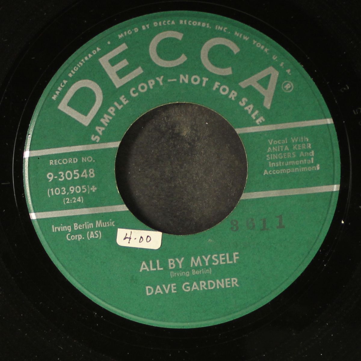 hop along rock / all by myself by DAVE GARDNER
