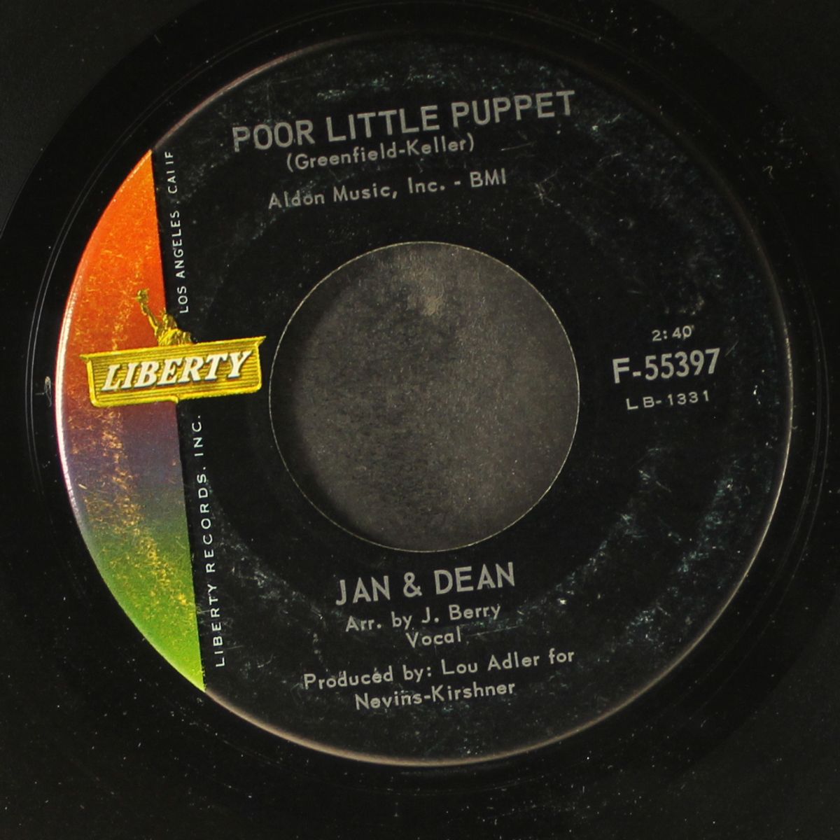 a sunday kind of love / poor little puppet by JAN & DEAN
