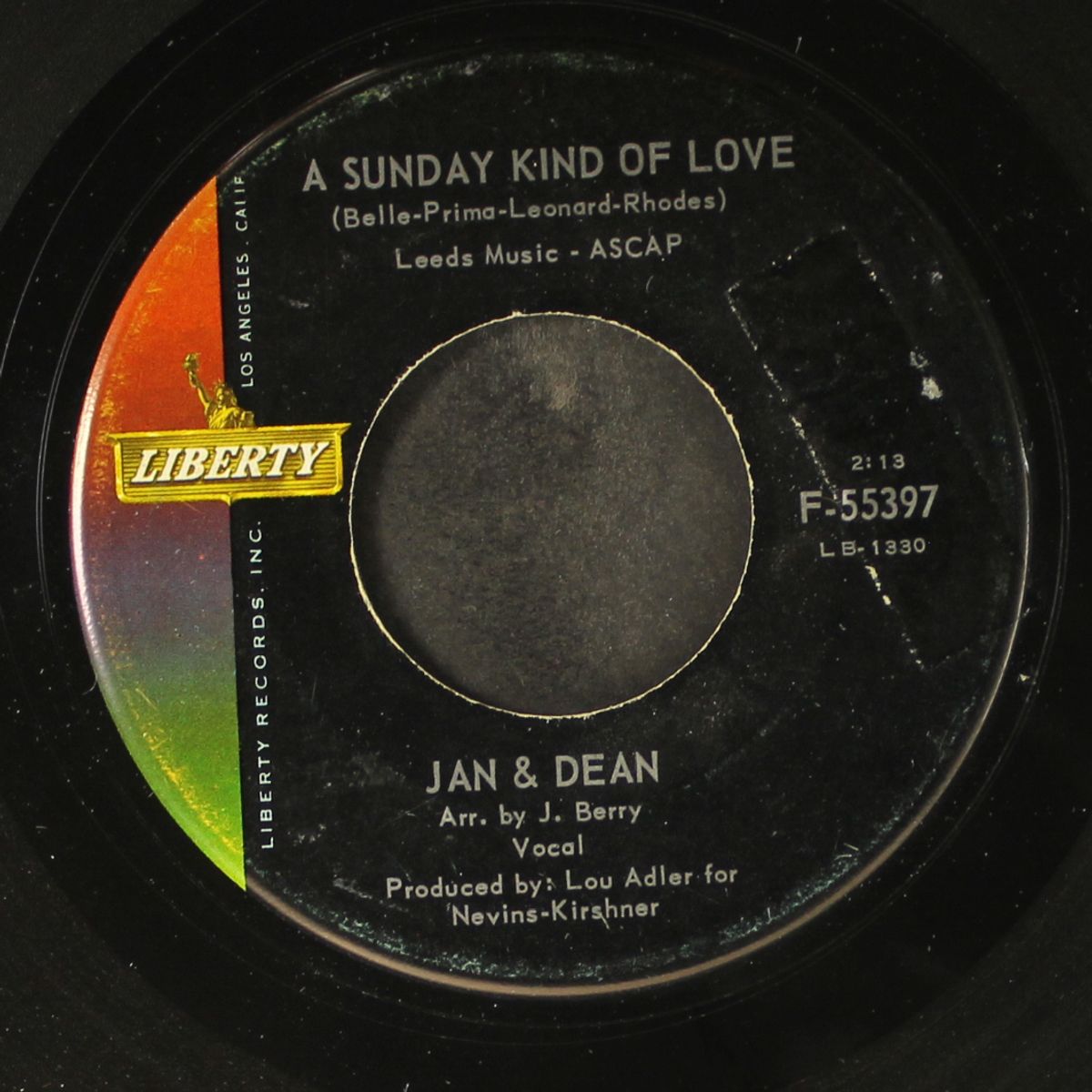 a sunday kind of love / poor little puppet by JAN & DEAN