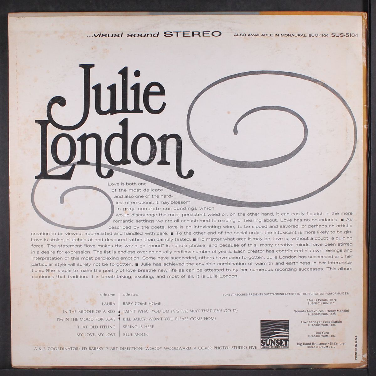 julie london by JULIE LONDON
