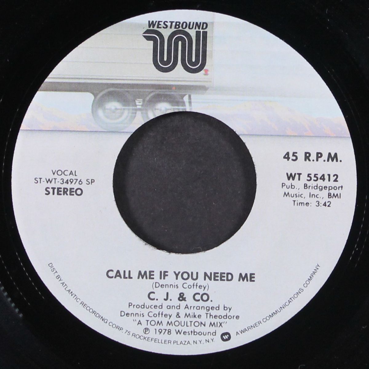big city sidewalk / call me if you need me by C.J. & CO.