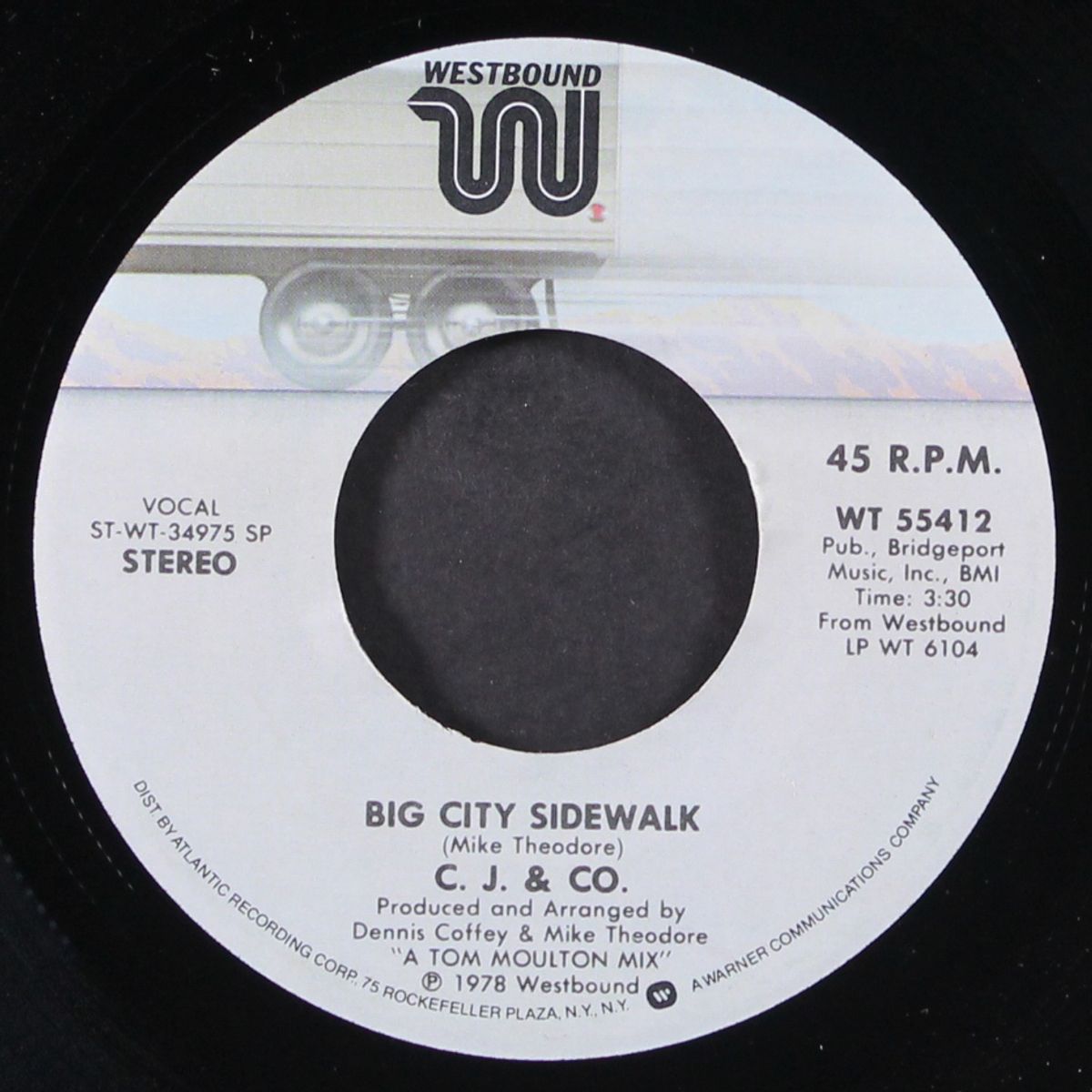 big city sidewalk / call me if you need me by C.J. & CO.