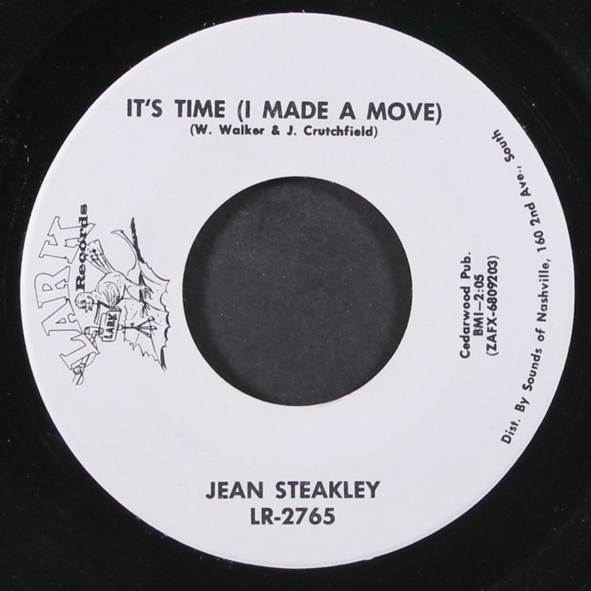 it's time / right back in your arms by JEAN STEAKLEY