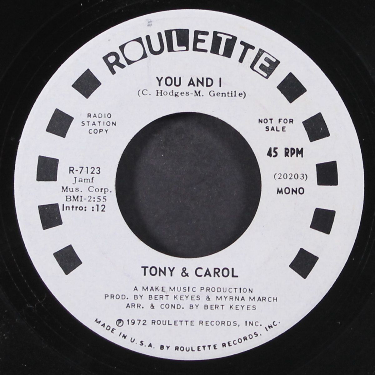 you and i by TONY & CAROL