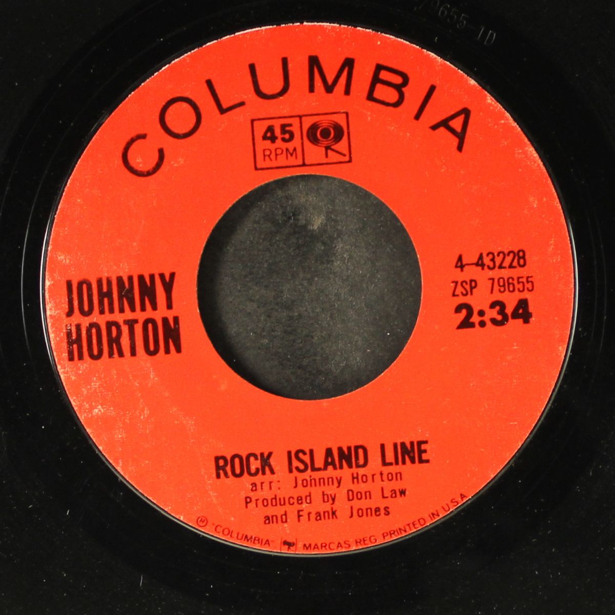 i just don't like this kind of livin' / rock island line by JOHNNY HORTON