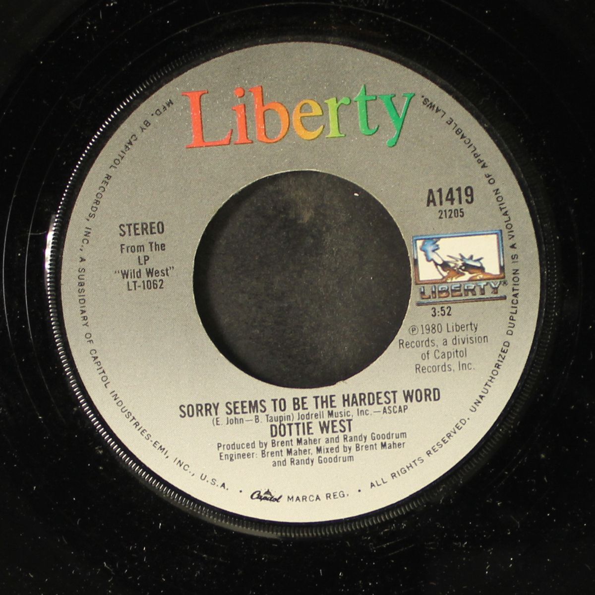 (i'm gonna) put you back on the rack / sorry seems to be the hardest word by DOTTIE WEST