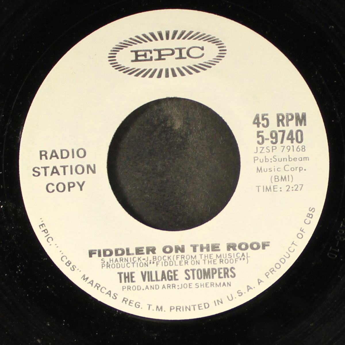 moonlight on the ganges / fiddler on the roof by VILLAGE STOMPERS