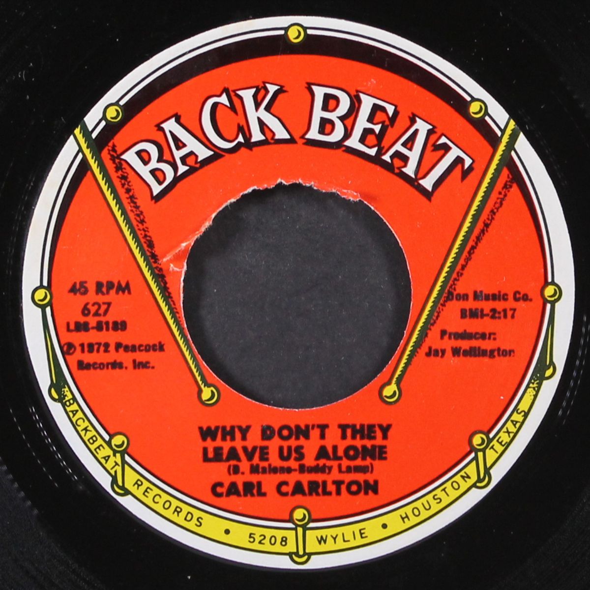 why don't they leave us alone / i won't let that chump break your hear by CARL CARLTON