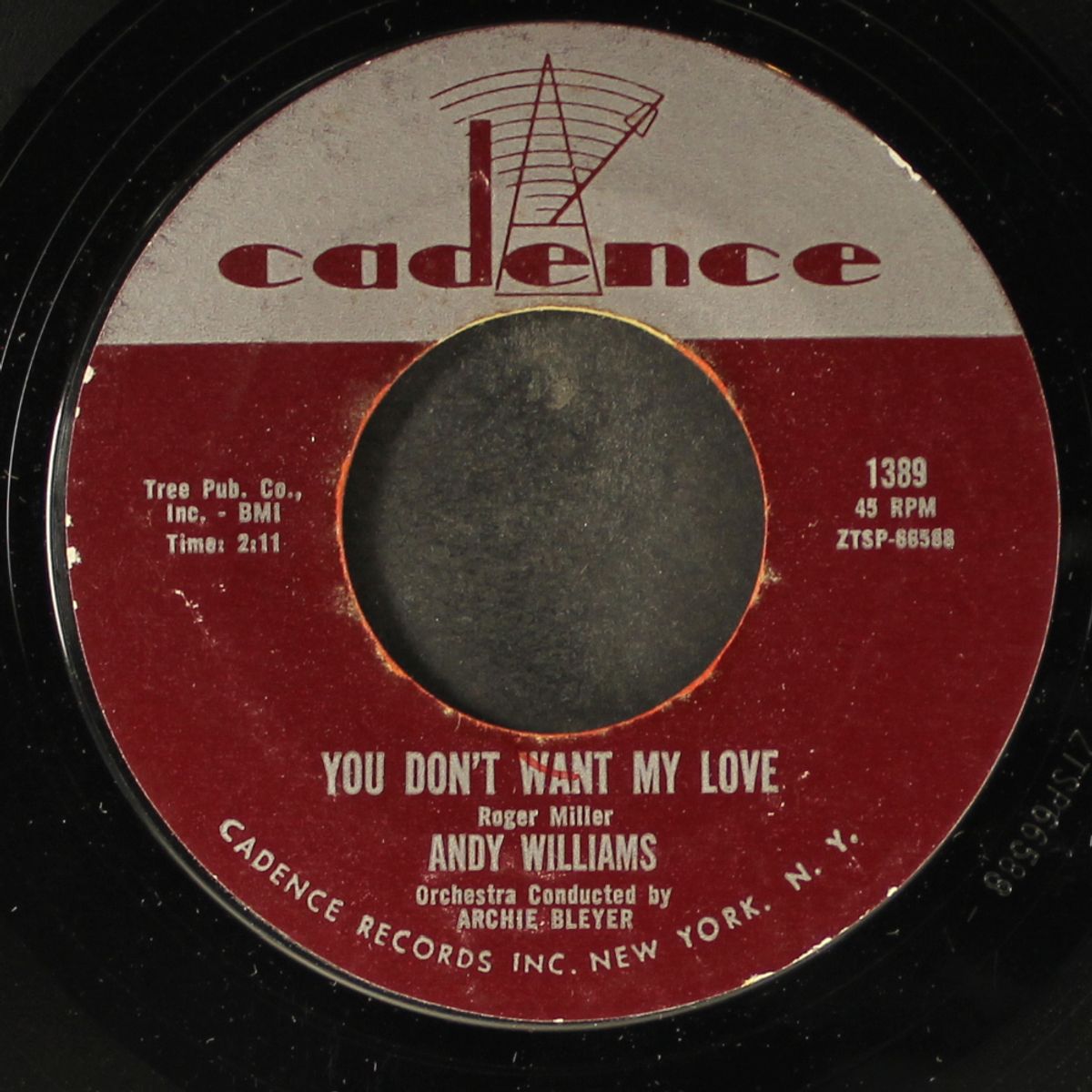you don't want my love / don't go to strangers by ANDY WILLIAMS