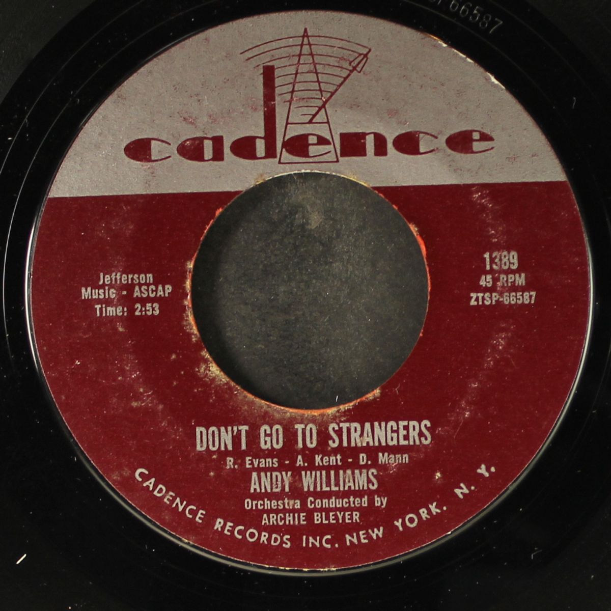 you don't want my love / don't go to strangers by ANDY WILLIAMS