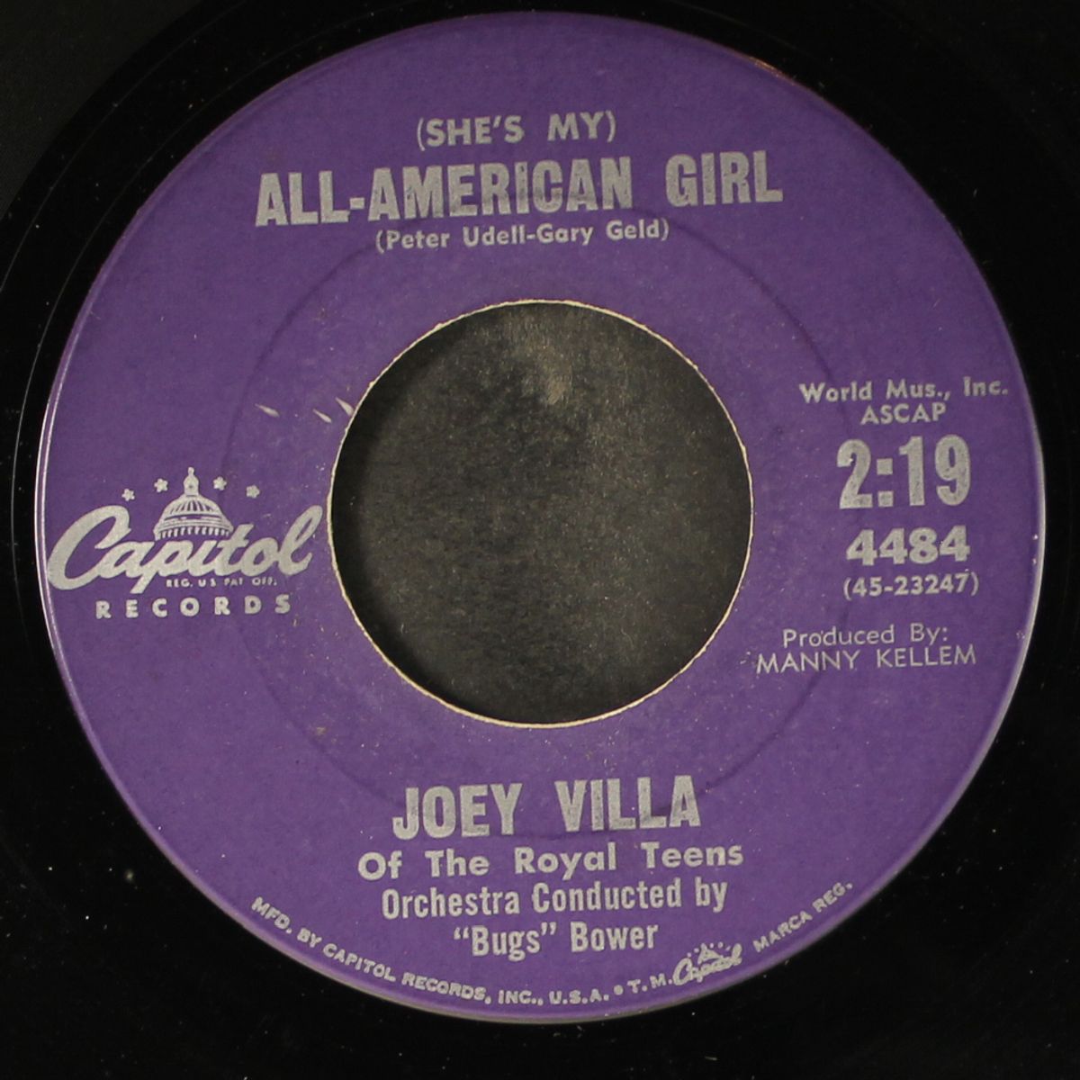 all-american girl / mickey mouse got a girl friend by JOEY VILLA