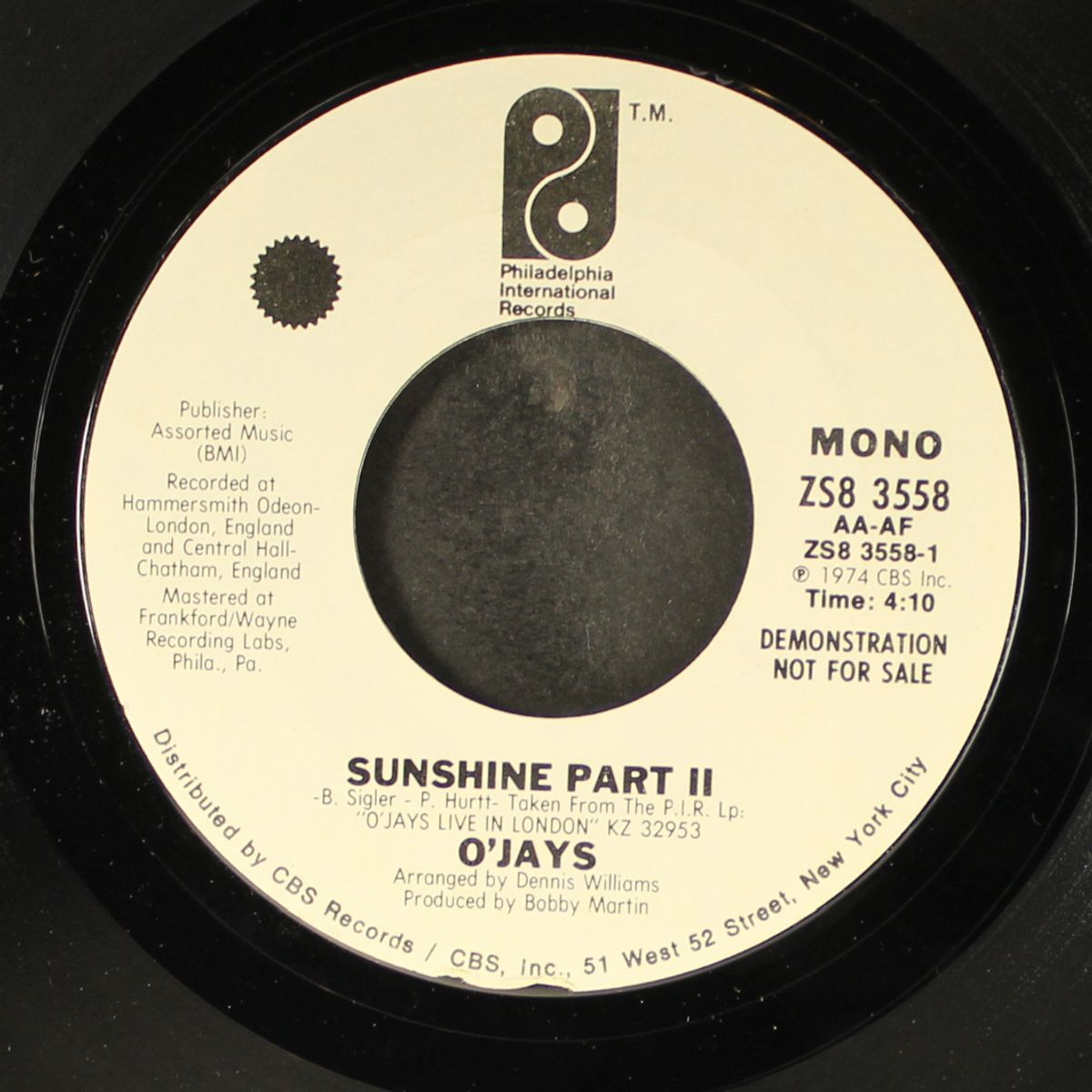 sunshine / mono by O'JAYS
