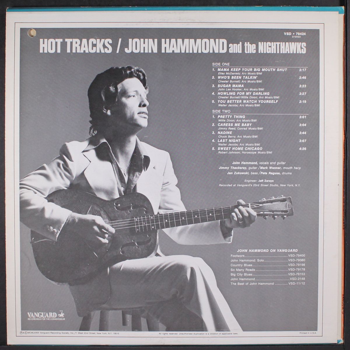 hot tracks by JOHN HAMMOND