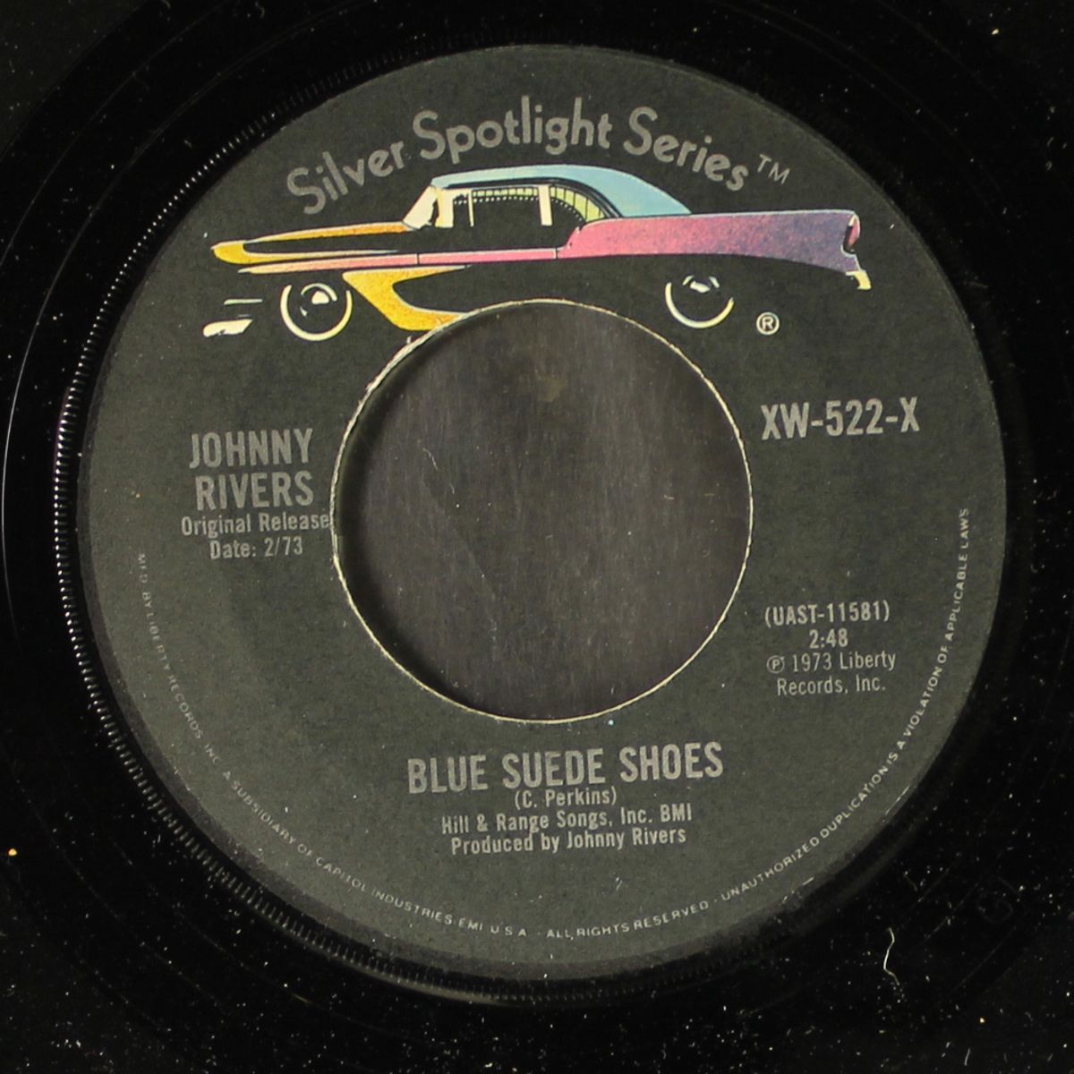 rockin' pneumonia-boogie woogie flu / blue suede shoes by JOHNNY RIVERS