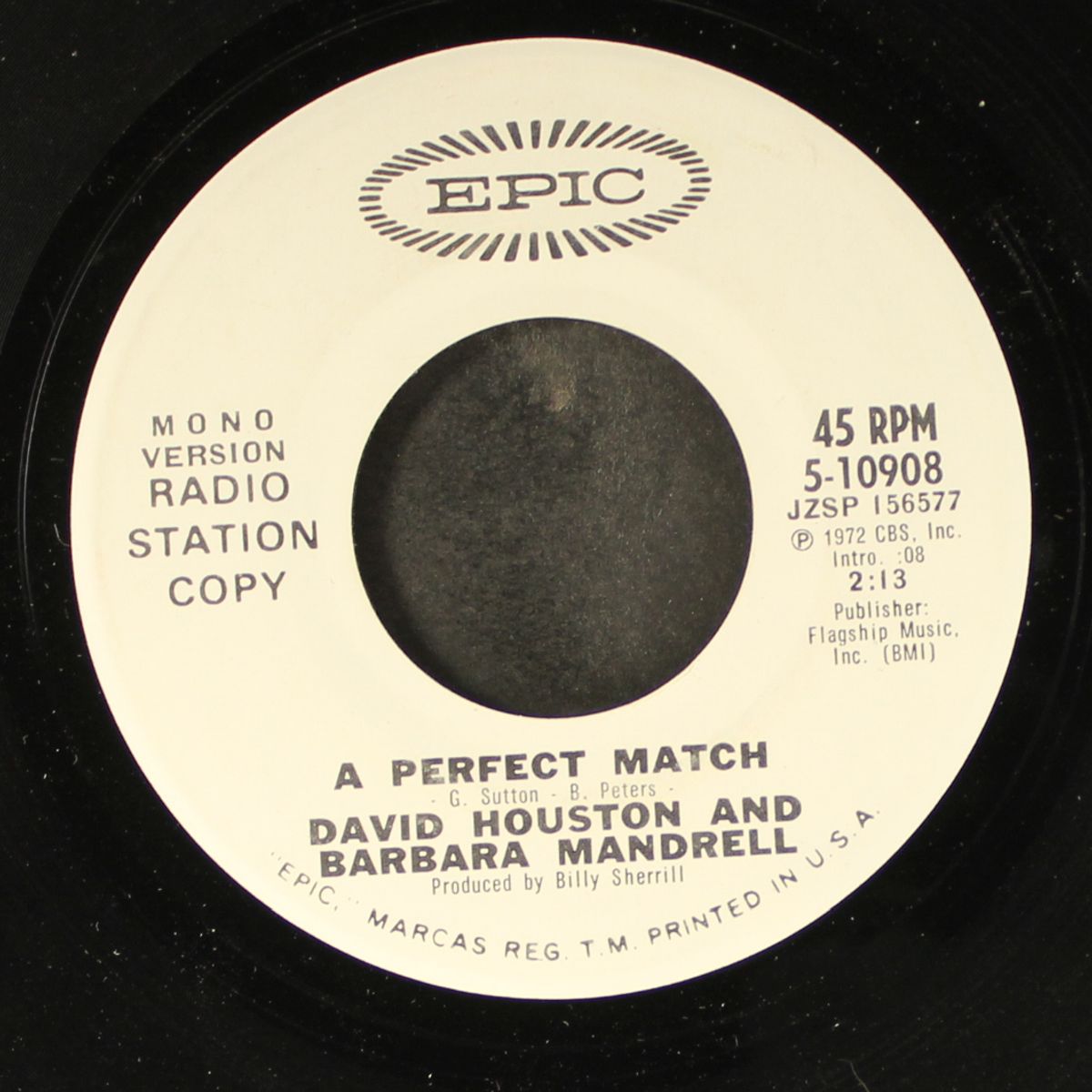 a perfect match / mono by DAVID HOUSTON & BARBARA MANDRELL
