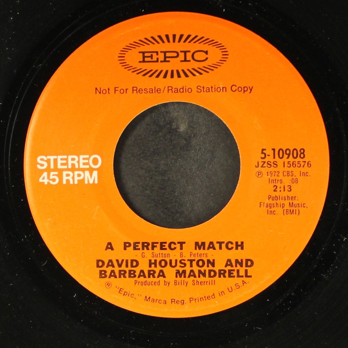 a perfect match / mono by DAVID HOUSTON & BARBARA MANDRELL