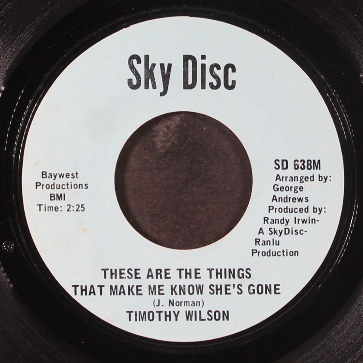 these are the things that make me know she's gone / ta ta by TIMOTHY WILSON