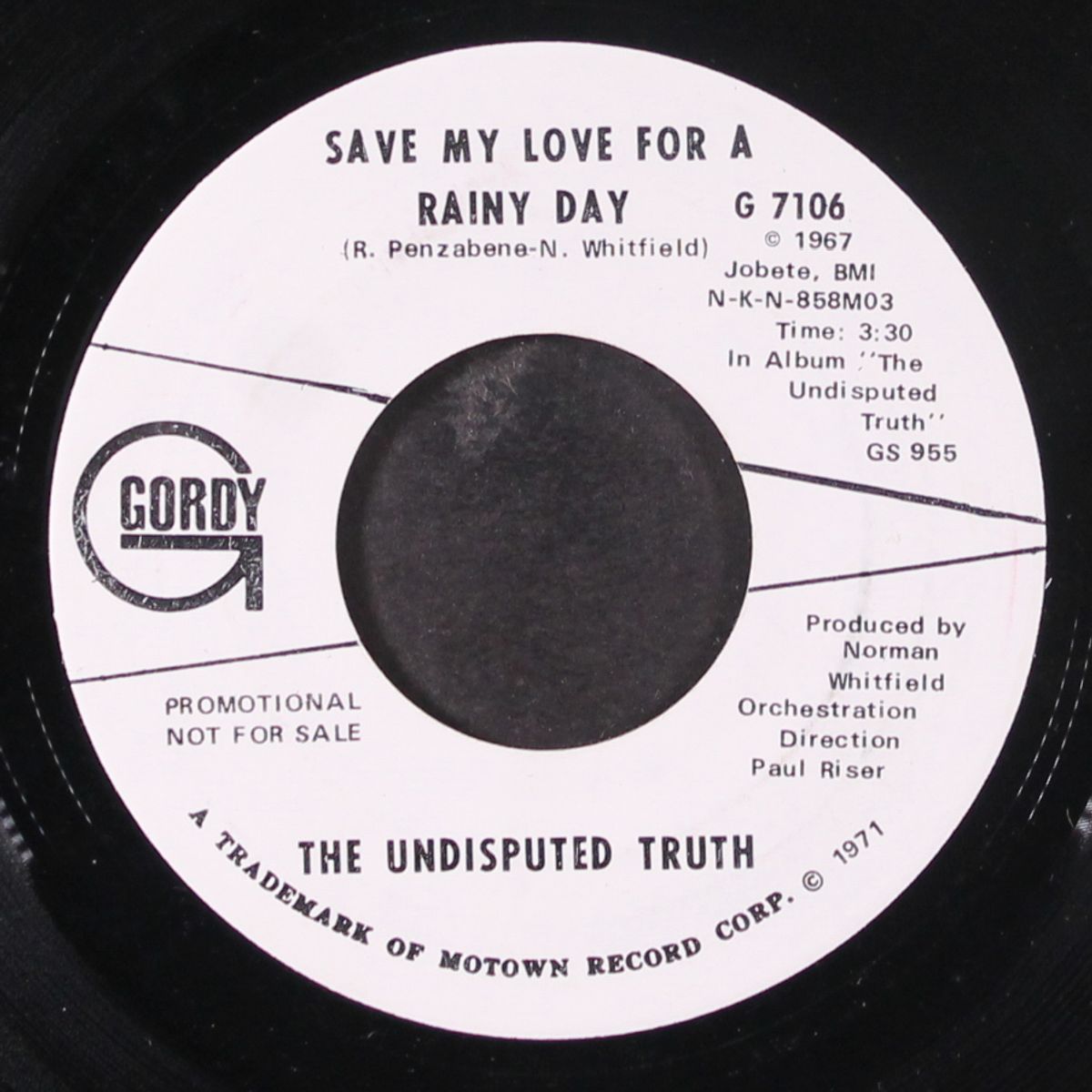 save my love for a rainy day by UNDISPUTED TRUTH
