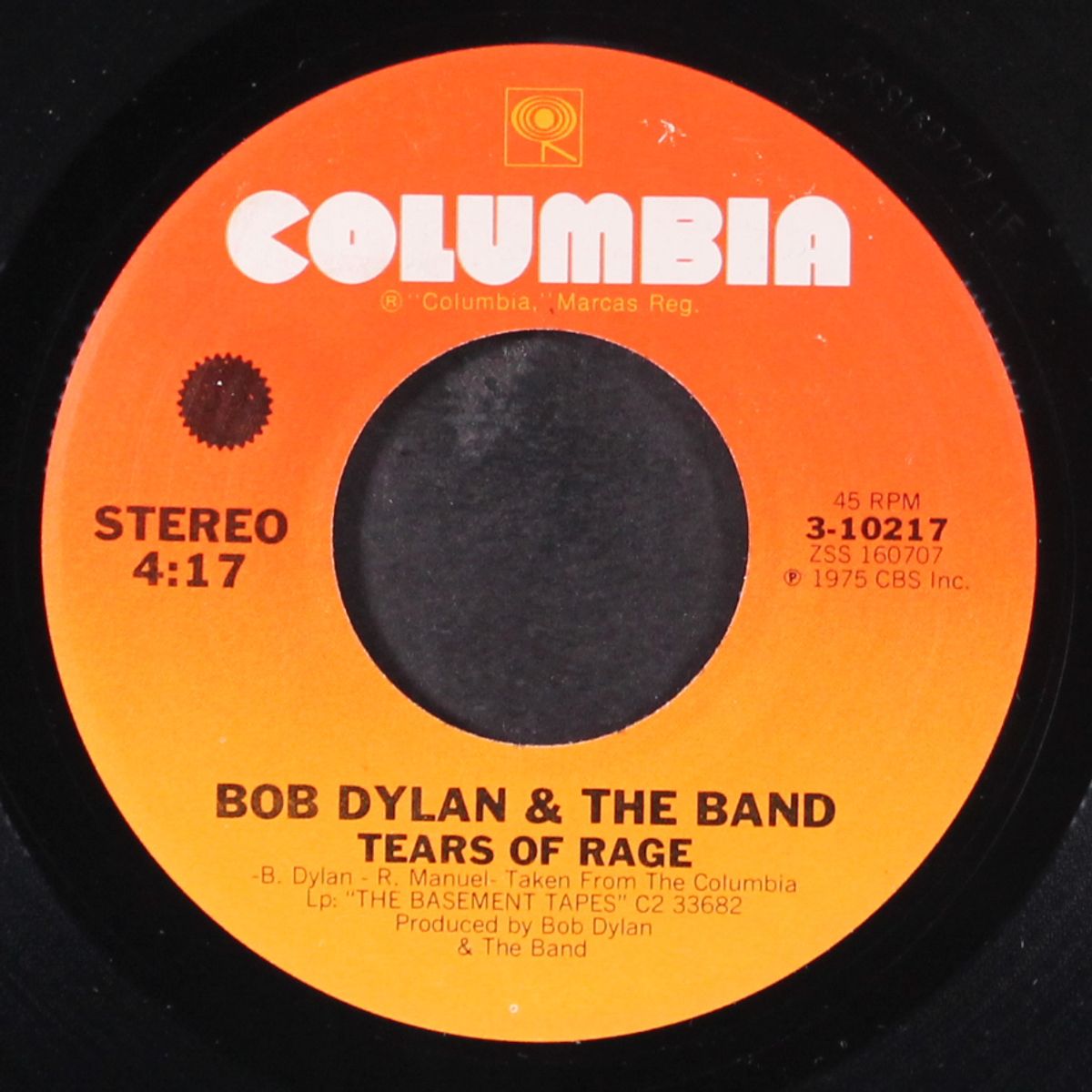 million dollar bash / tears of rage by BOB DYLAN