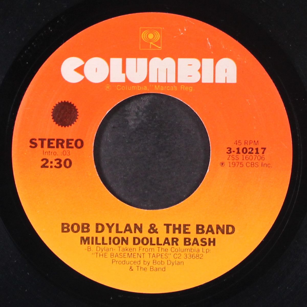 million dollar bash / tears of rage by BOB DYLAN