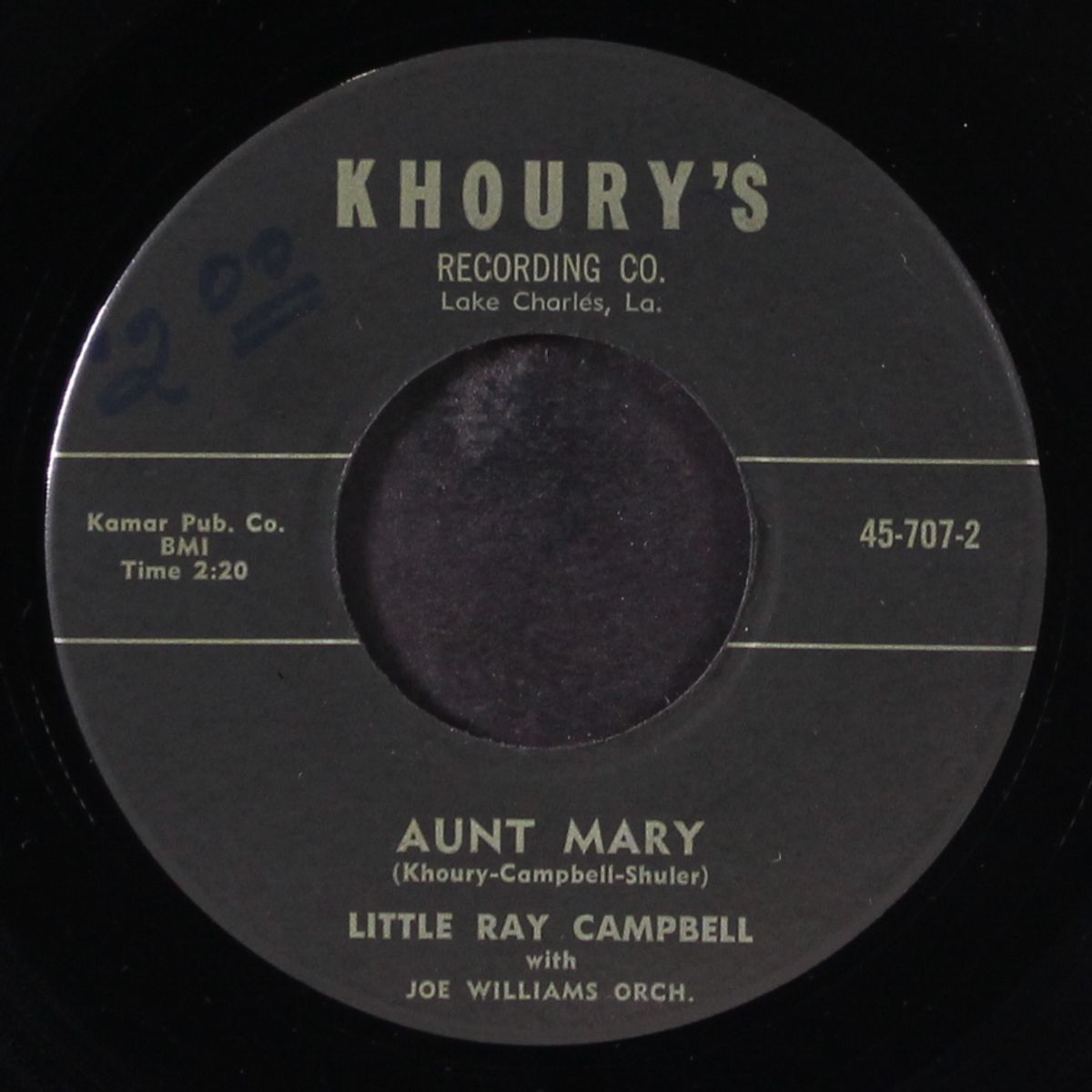 aunt mary / tears for you by LITTLE RAY CAMPBELL