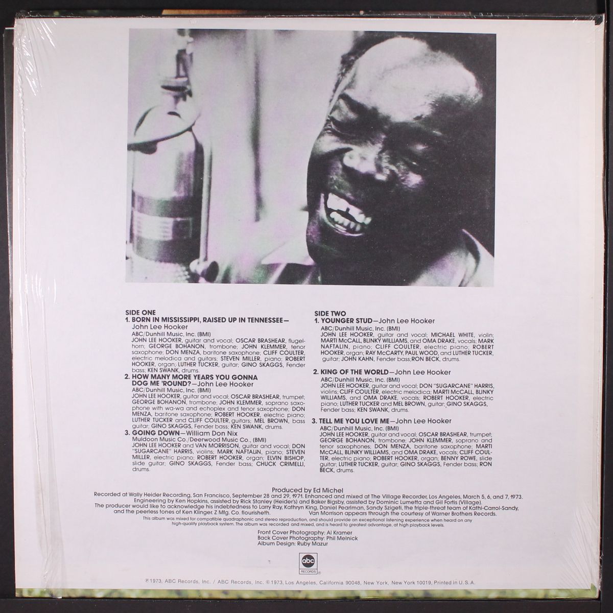 born in mississippi, raised up in tennessee by JOHN LEE HOOKER