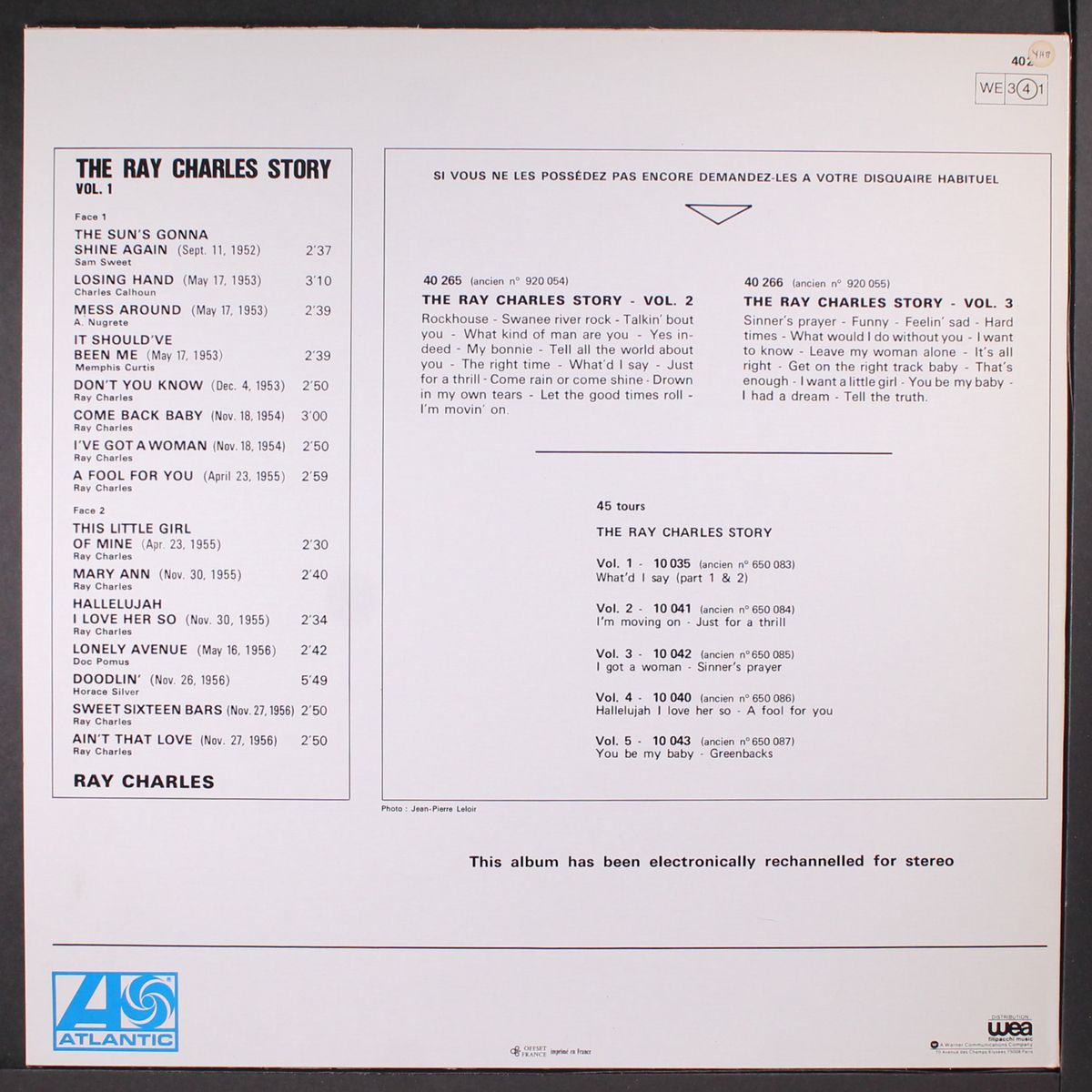the ray charles story, vol. 1 by RAY CHARLES