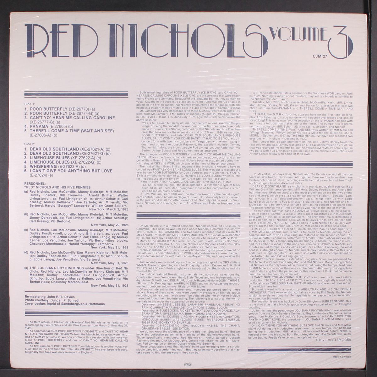 vol. 3 by RED NICHOLS