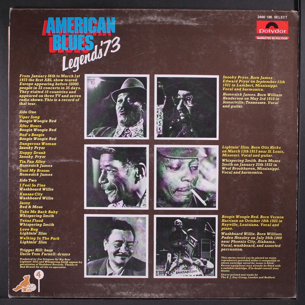american blues legends '73 by VARIOUS