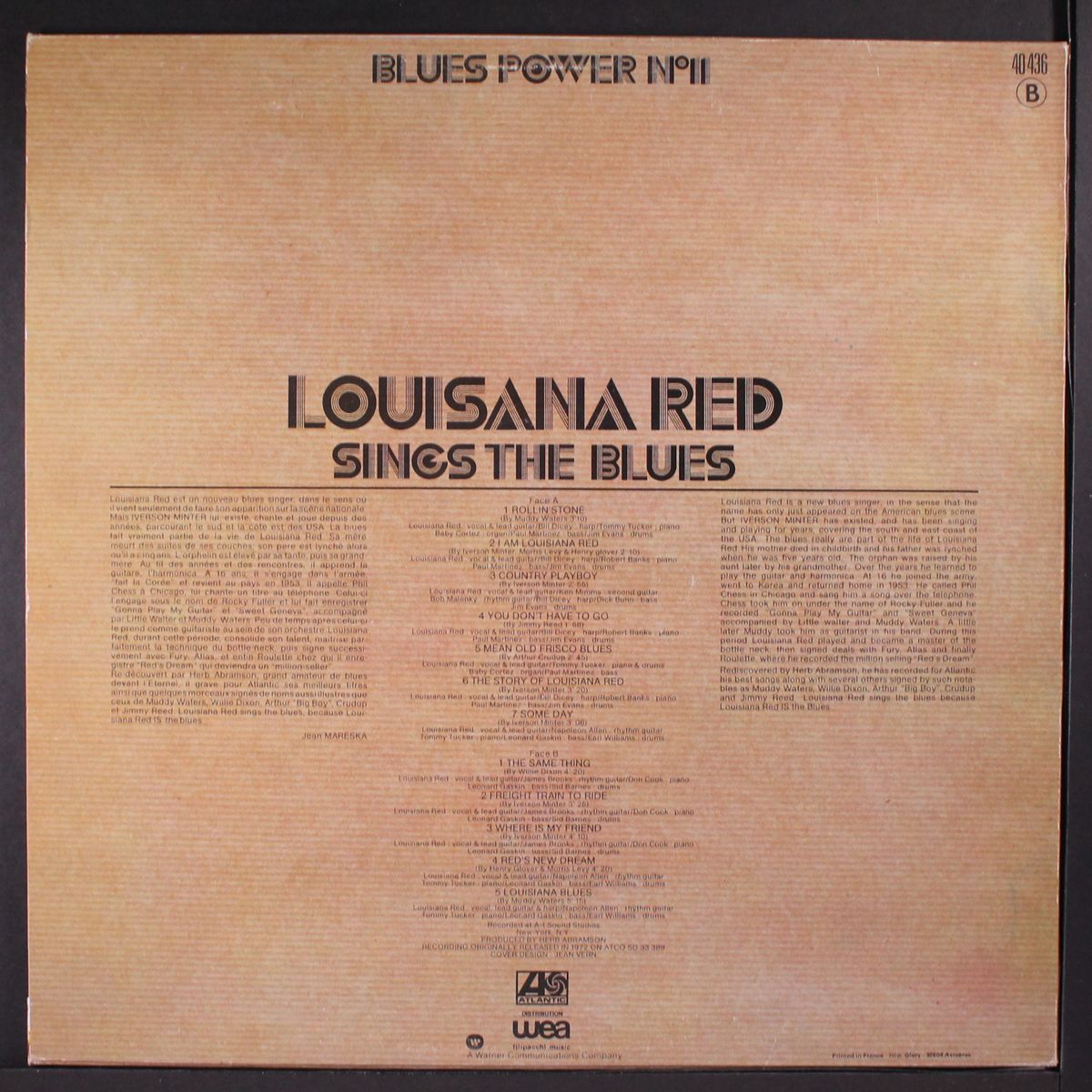 sings the blues by LOUISIANA RED