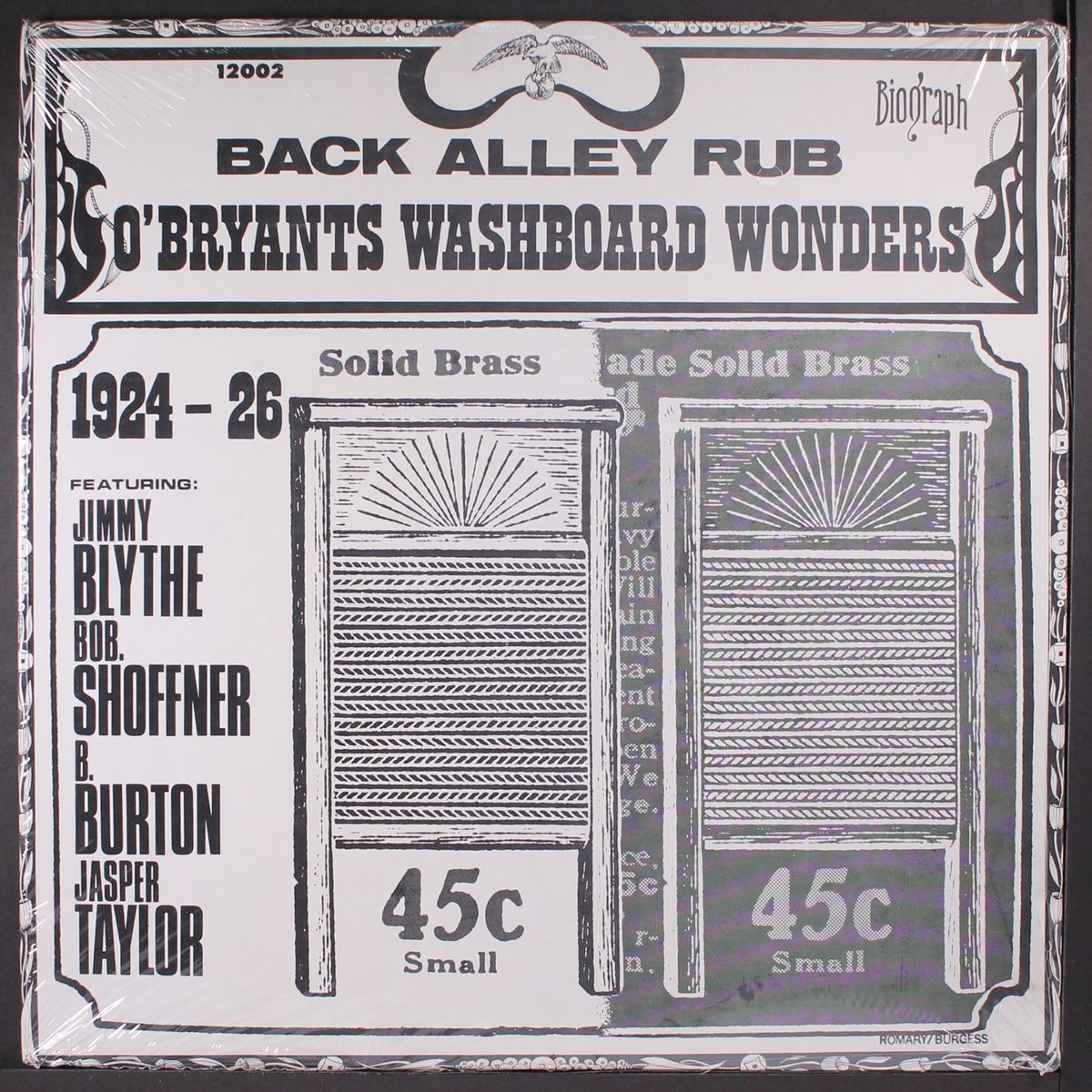 back alley rub 1924-1926 by JIMMY O'BRYANT'S WASHBOARD WONDERS