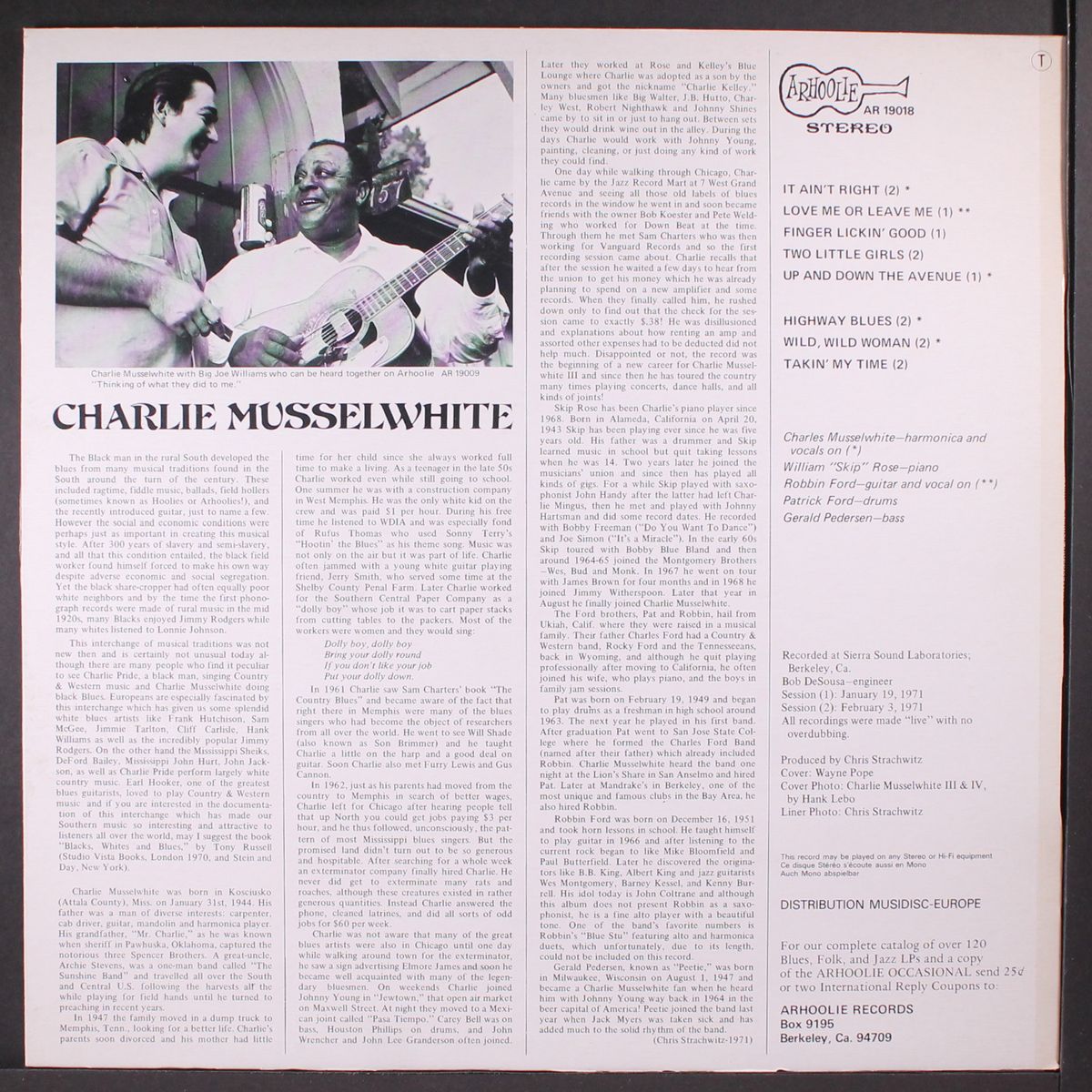 takin' my time by CHARLIE MUSSELWHITE