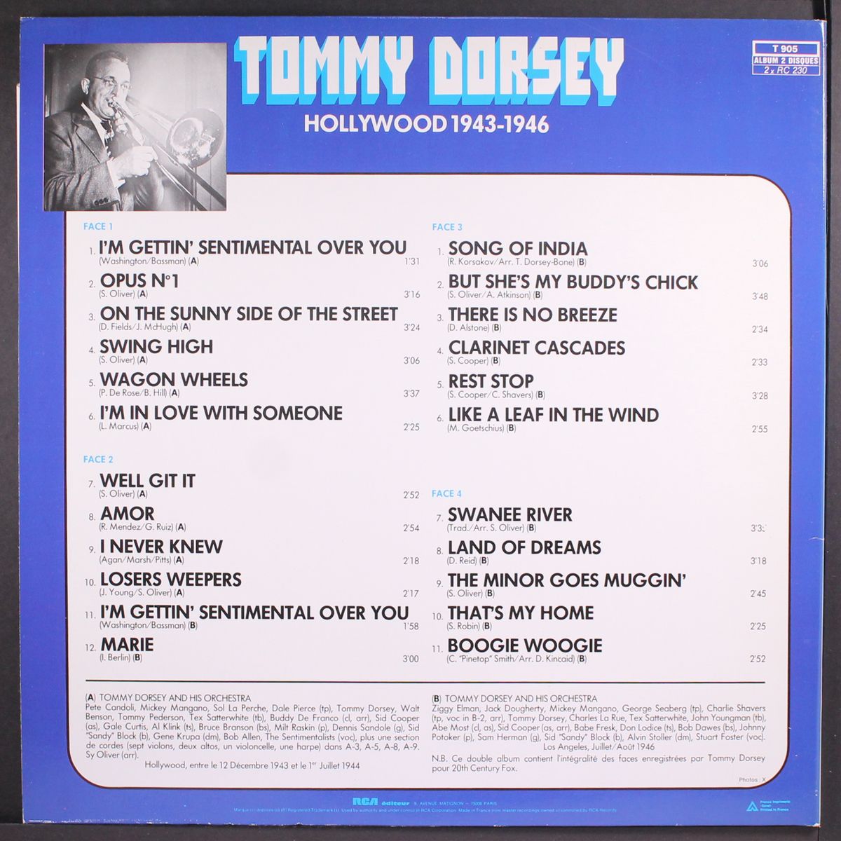 hollywood 43-36 by TOMMY DORSEY