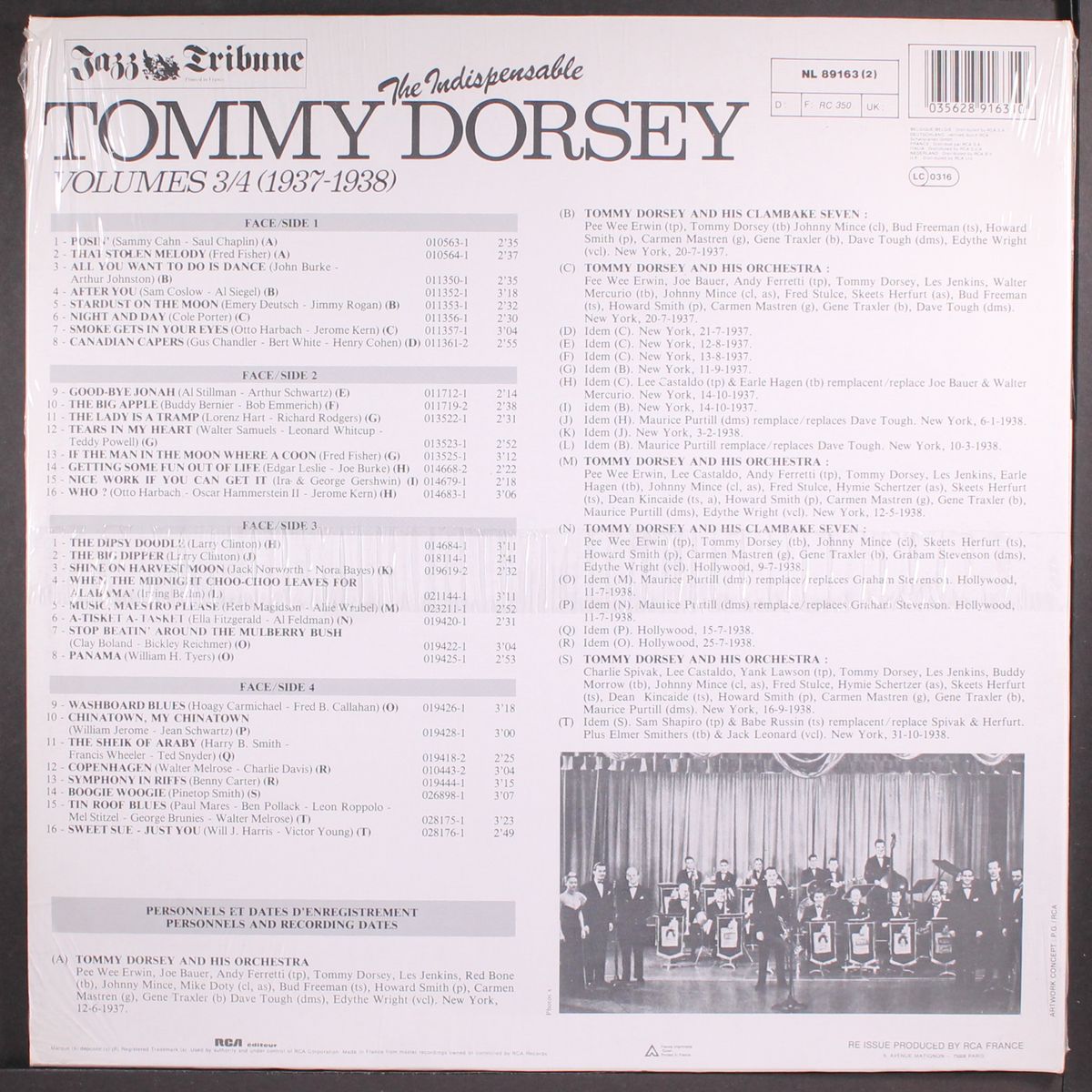 the indispensable tommy dorsey volumes 3/4 (1937-1938) by TOMMY DORSEY