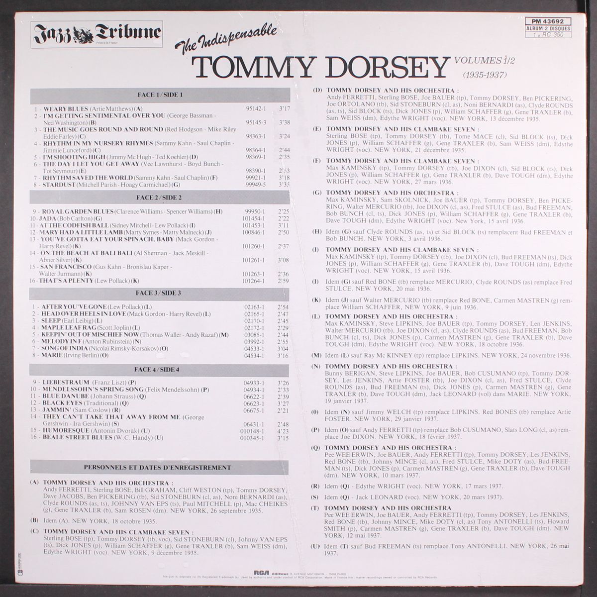 the indispensable vol. 1/2 by TOMMY DORSEY