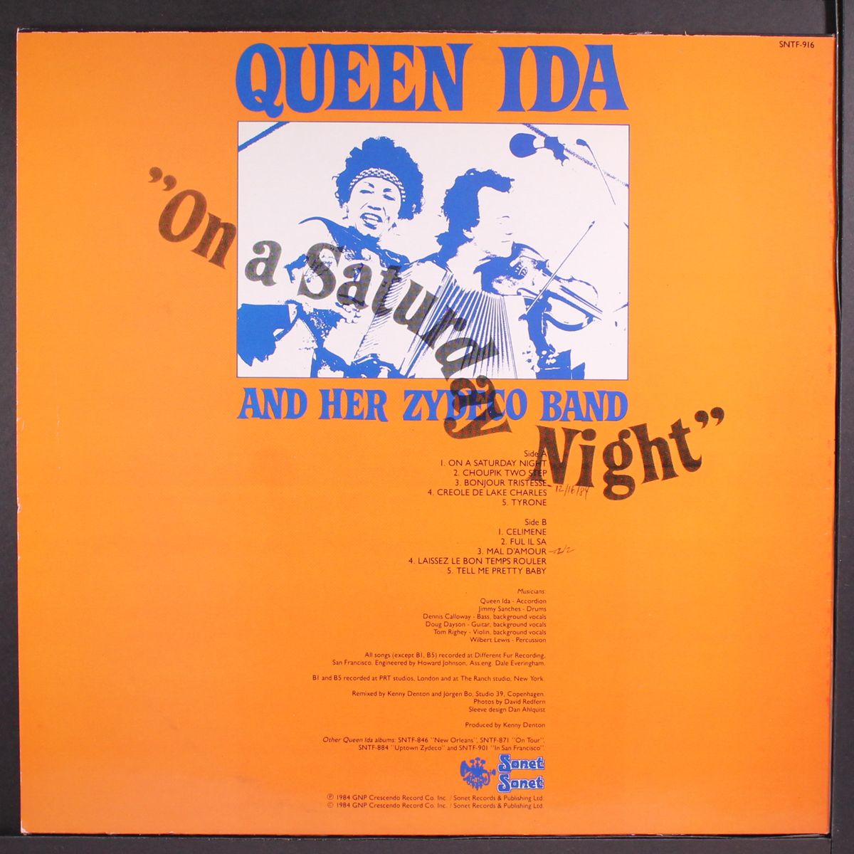 on a saturday night by QUEEN IDA