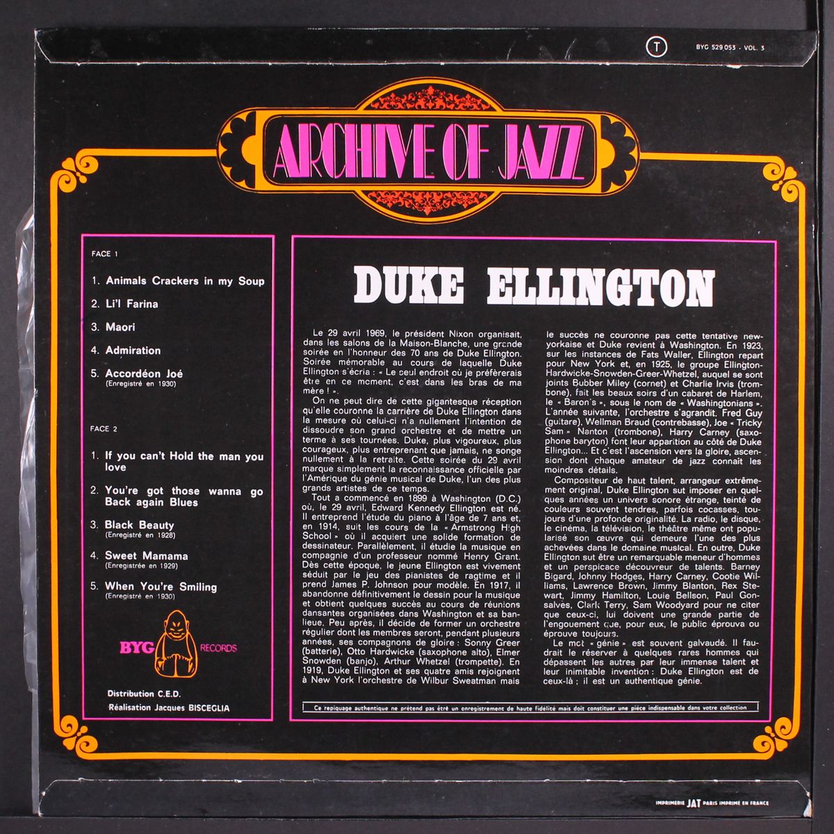 archive of jazz vol. 3 by DUKE ELLINGTON