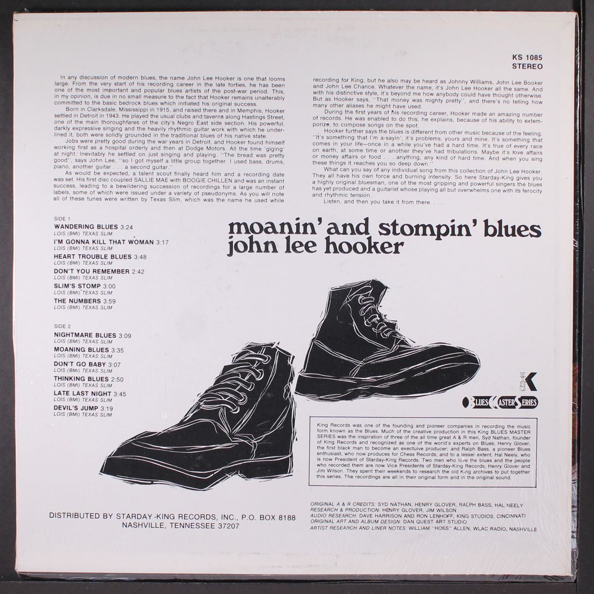 moanin' and stompin' blues by JOHN LEE HOOKER