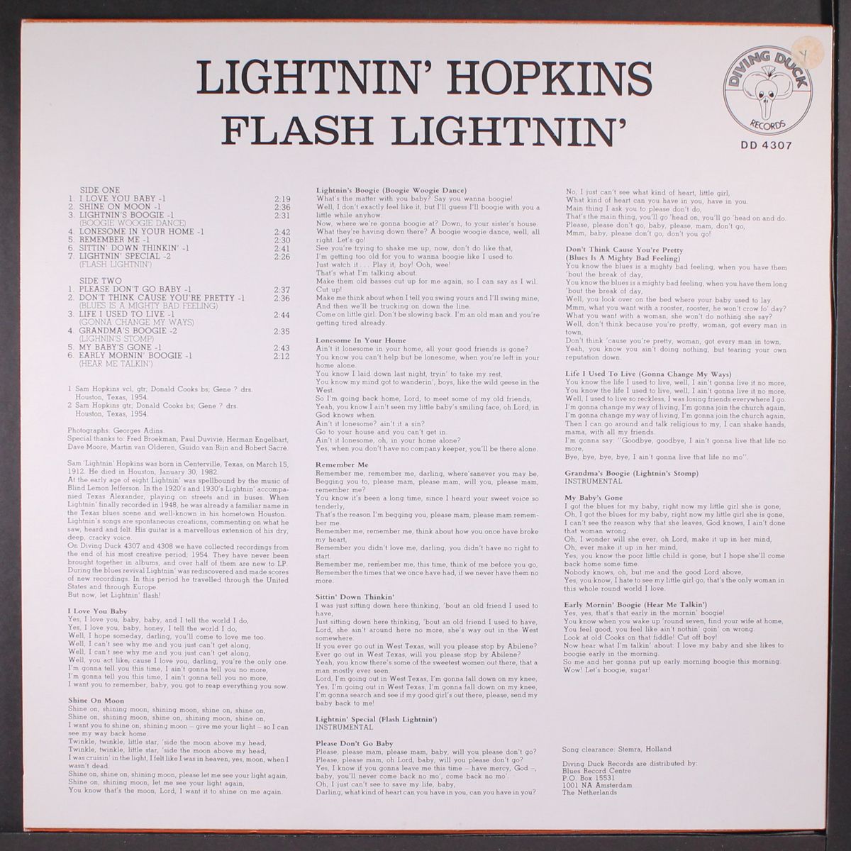 flash lightnin', vol. 1 by LIGHTNIN' HOPKINS