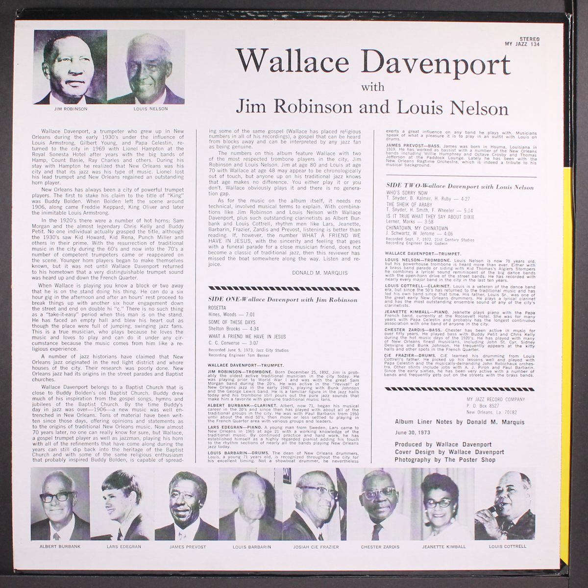 with jim robinson & louis nelson by WALLACE DAVENPORT