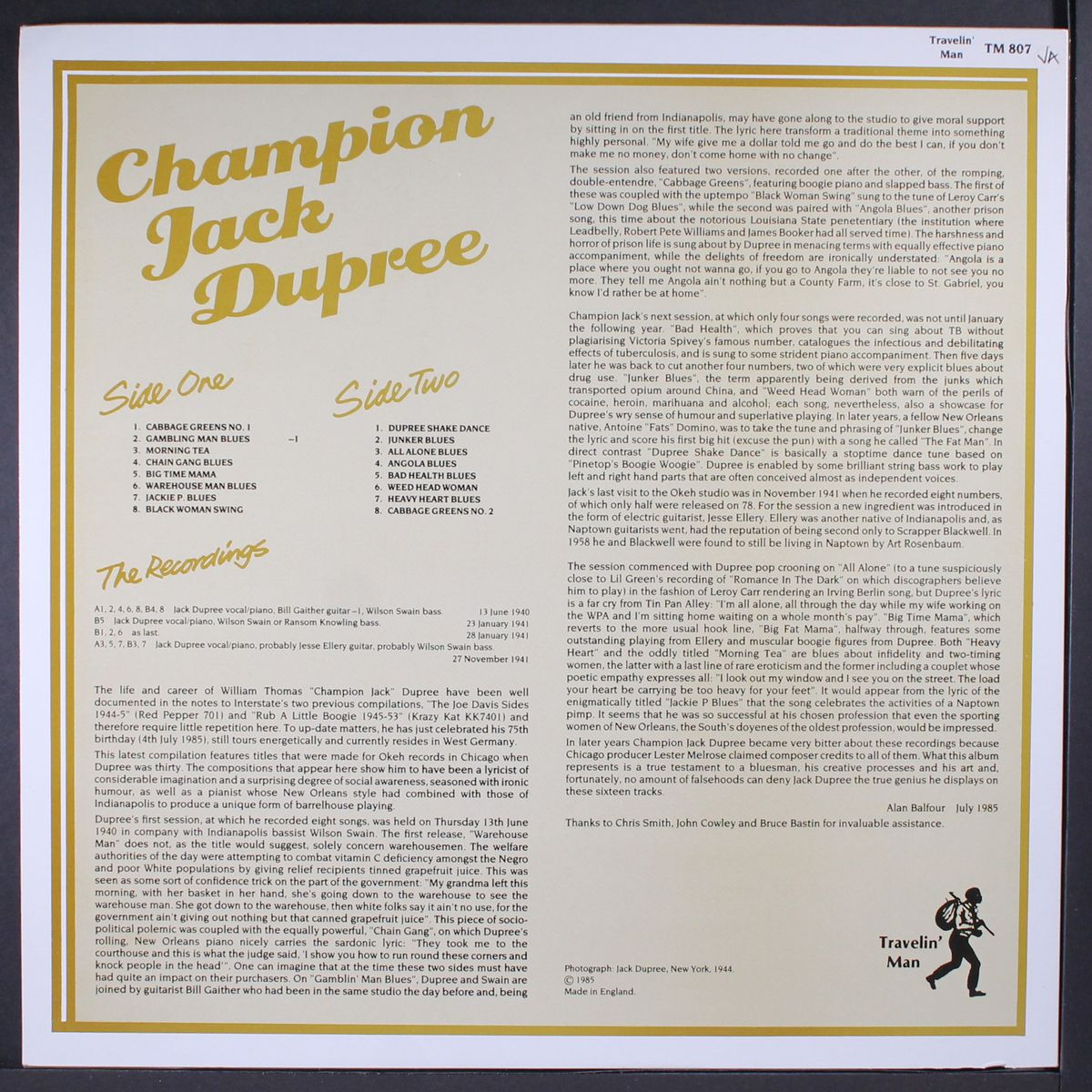 junker blues by CHAMPION JACK DUPREE