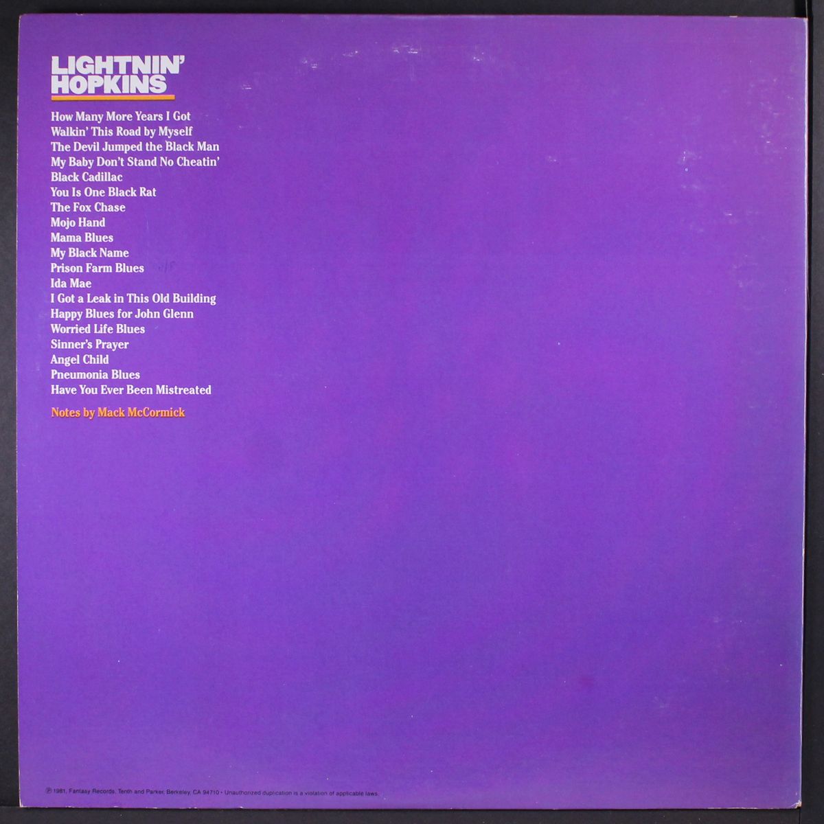 how many more years i got by LIGHTNIN' HOPKINS