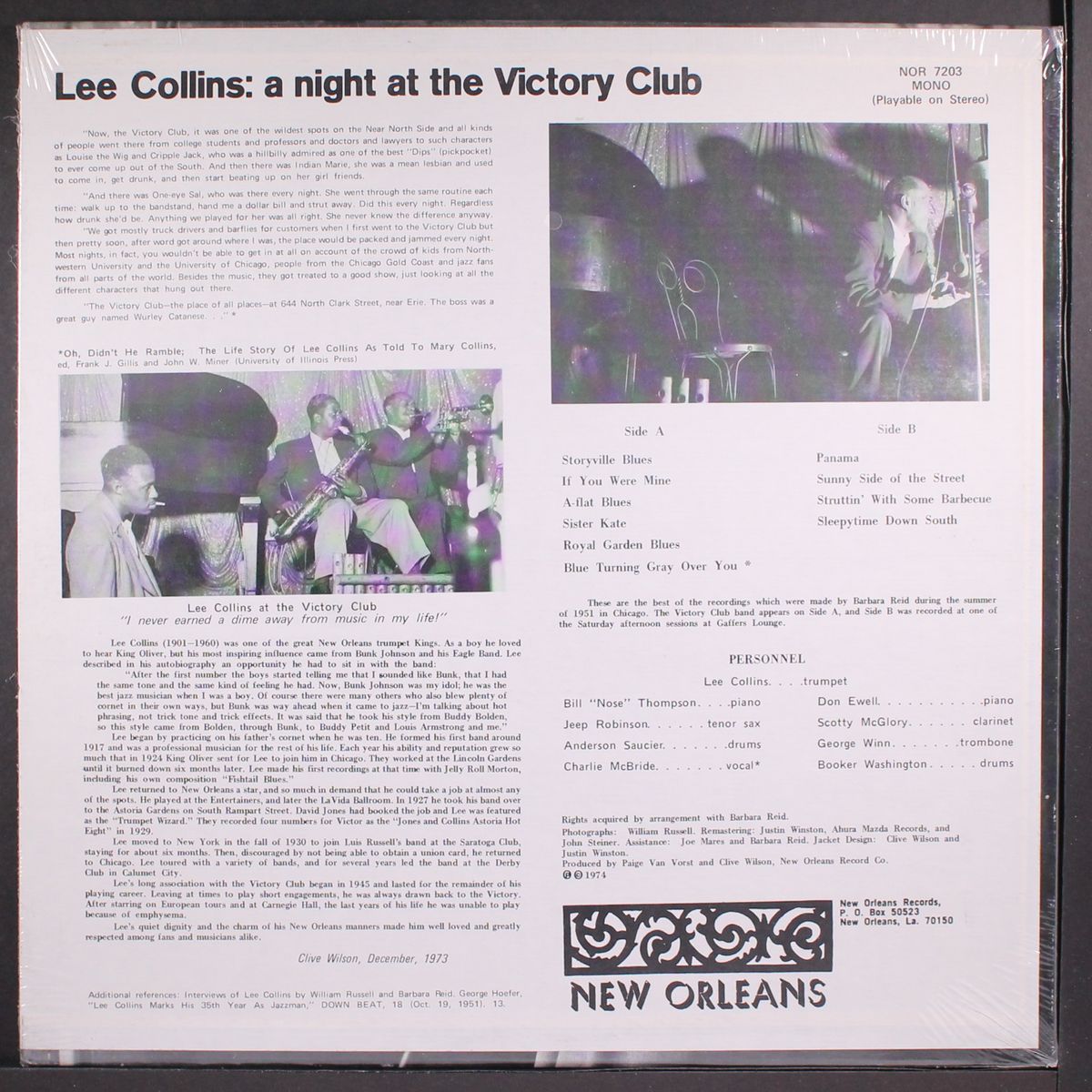 a night at the victory club by LEE COLLINS