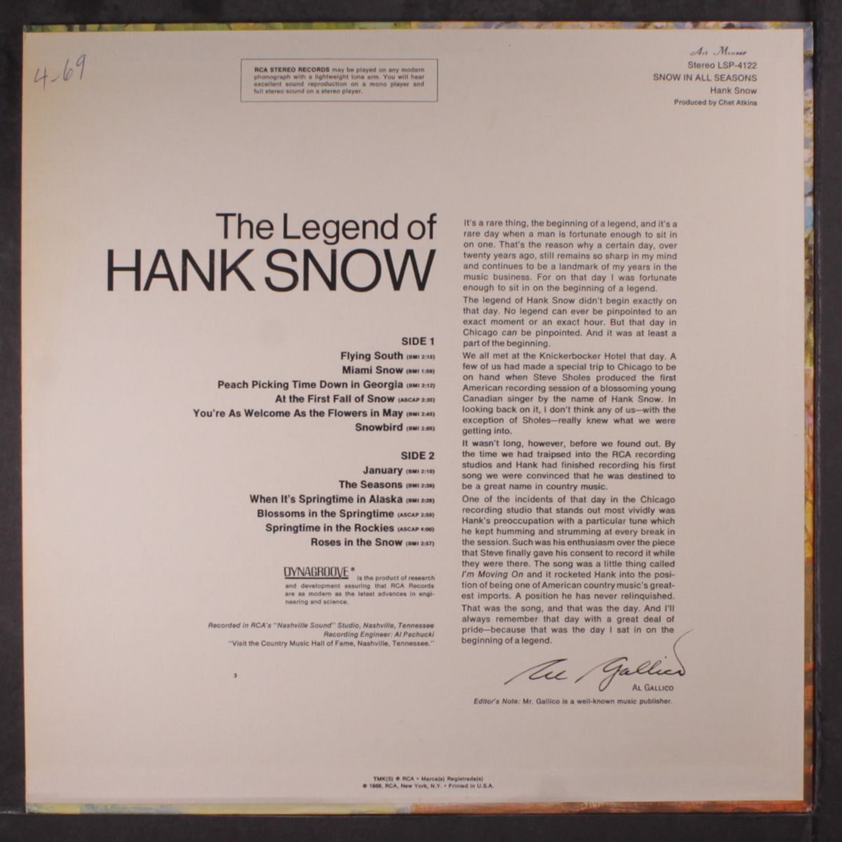 snow in all seasons by HANK SNOW